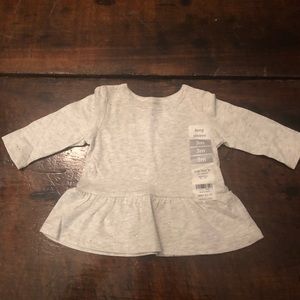 BNWT! Baby Girl Carter’s Sparkle Peplum Top